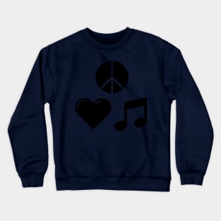 Peace, Love, & Music Crewneck Sweatshirt